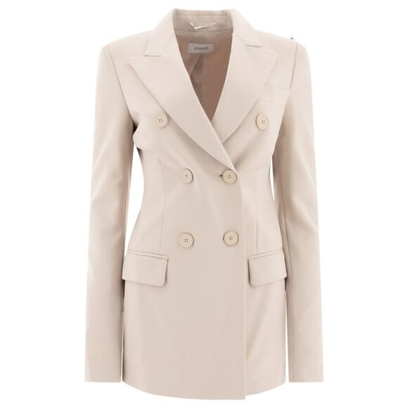 Max Mara Sportmax Double-Breasted Blazer With Spear Lapels tag size S Women - Picture 1 of 4